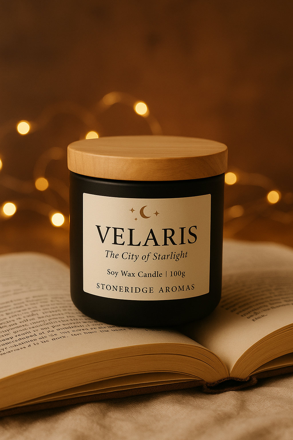 Velaris – Fantasy Book Candle | Hand-Poured in Ireland