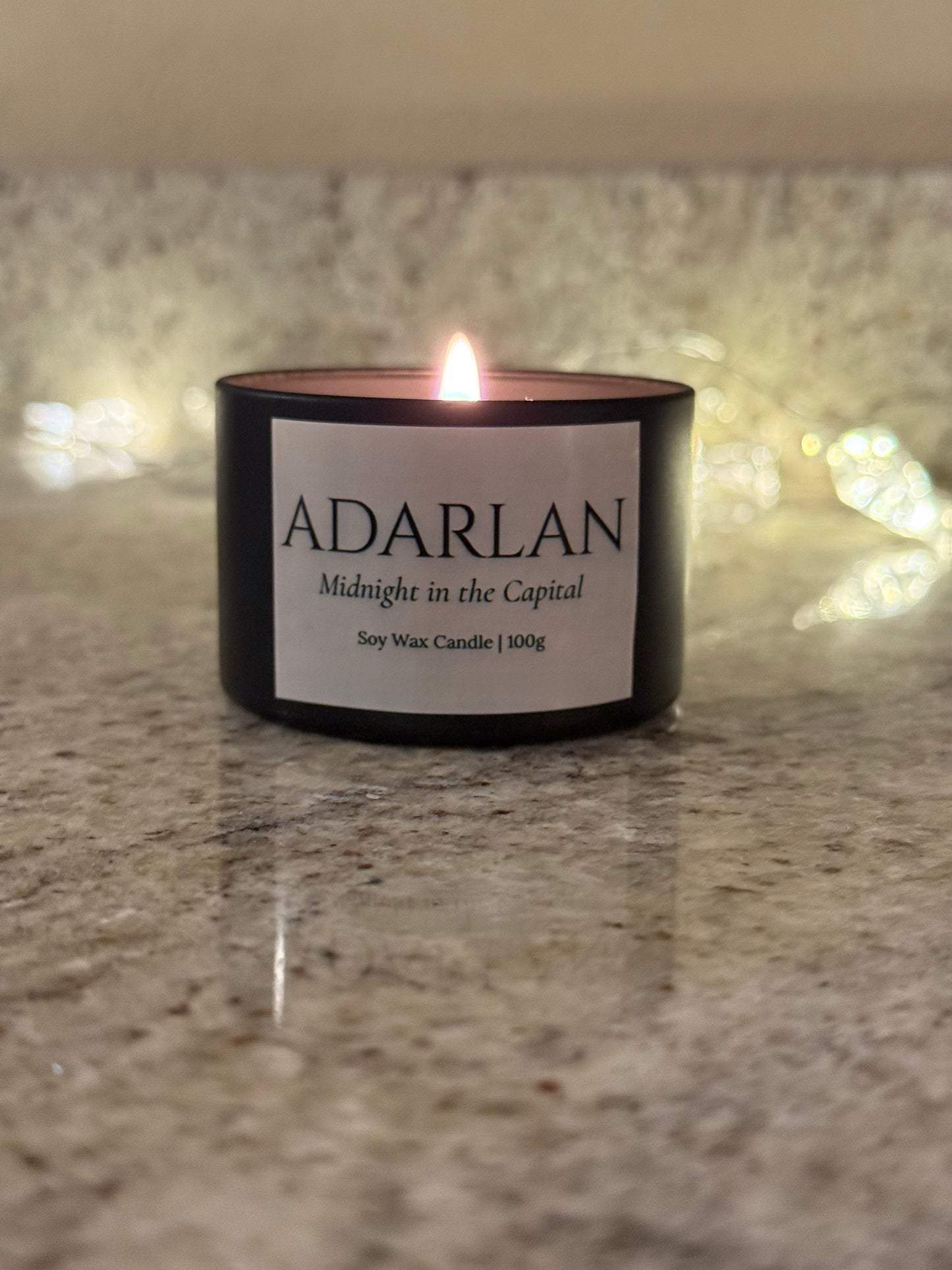 Adarlan – Midnight in the Capital | Hand-Poured Book Candle